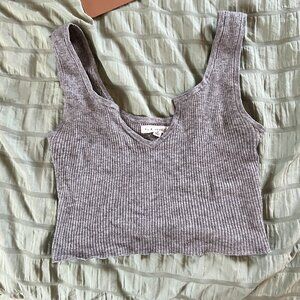 Pacsun LA Hearts grey ribbed crop top size S